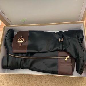 Michael Kors Stockard Leather Riding Boots
